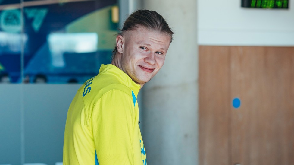ERLING IN GOOD SPIRITS: Just 28 goals scored this season so far (!) Phenomenal as ever