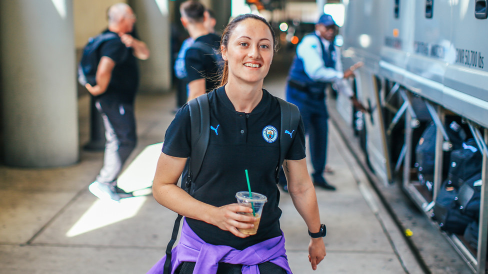 LOOK OF THE IRISH : The ever-cheerful Megan Campbell
