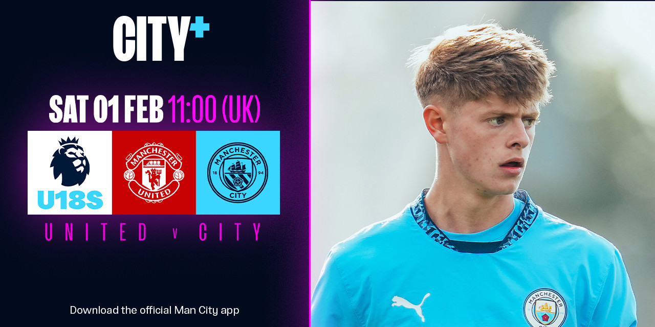 Watch City's Under-18 Premier League North clash at Manchester United