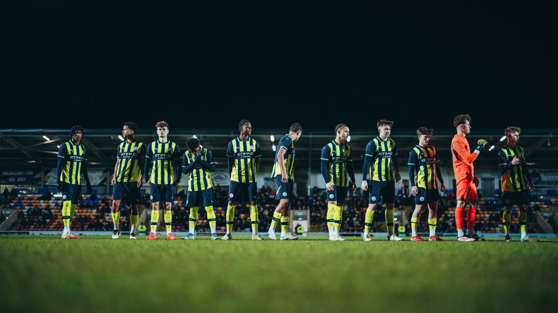 STARTING XI  : City's team takes to the LNER Stadium pitch. 