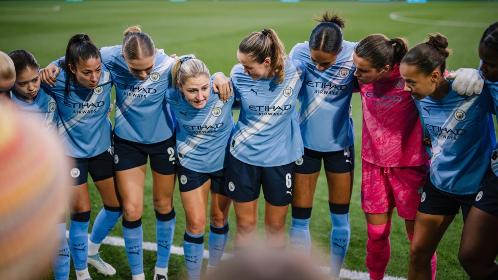 WORDS OF WISDOM : Leading the team talk ahead of a clash with Everton in September 2025
