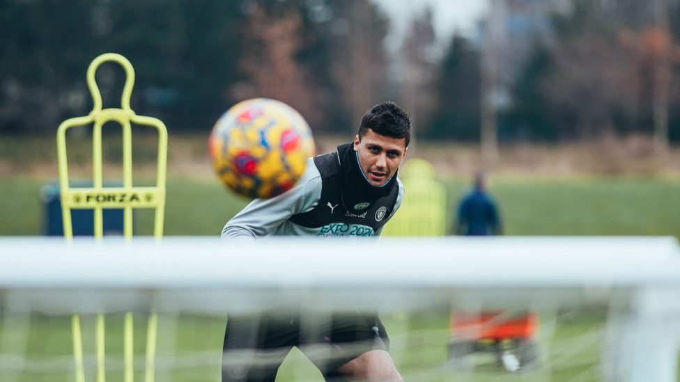 EYES ON THE PRIZE : Rodrigo tries his luck.