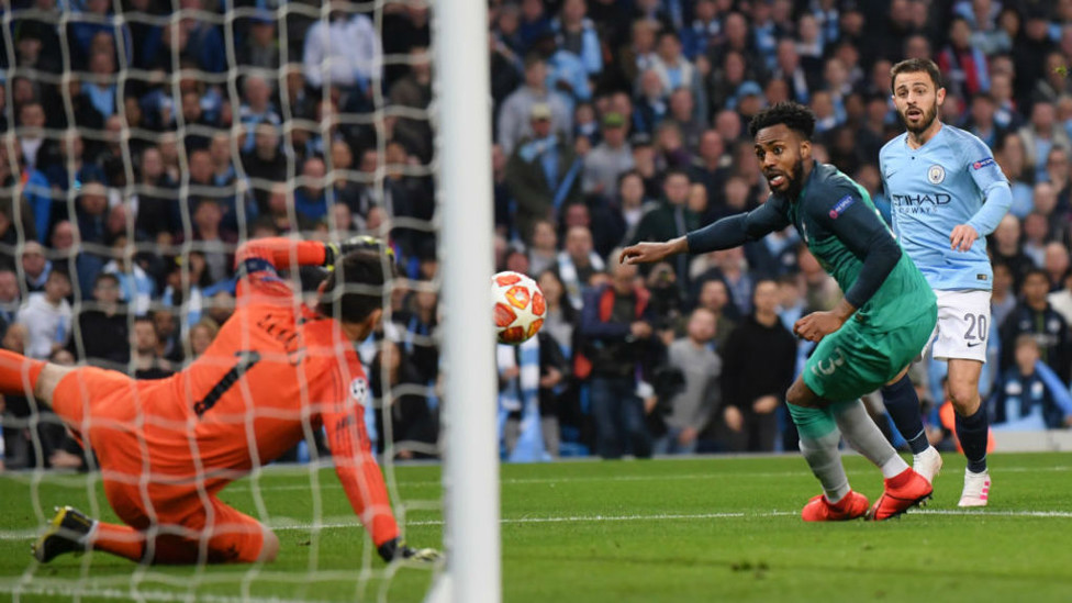 BACK IN THE GAME : Danny Rose can look on as he deflects the ball into the Spurs net