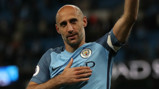 LIONHEART: Pablo Zabaleta bids farewell to the City fans
