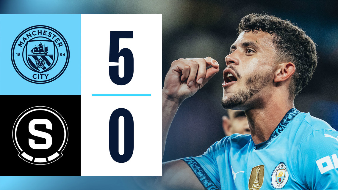 City 5-0 Sparta Praga: resumen