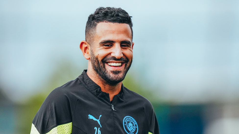 HAPPY HAPPY : Riyad Mahrez is calm ahead of Sunday