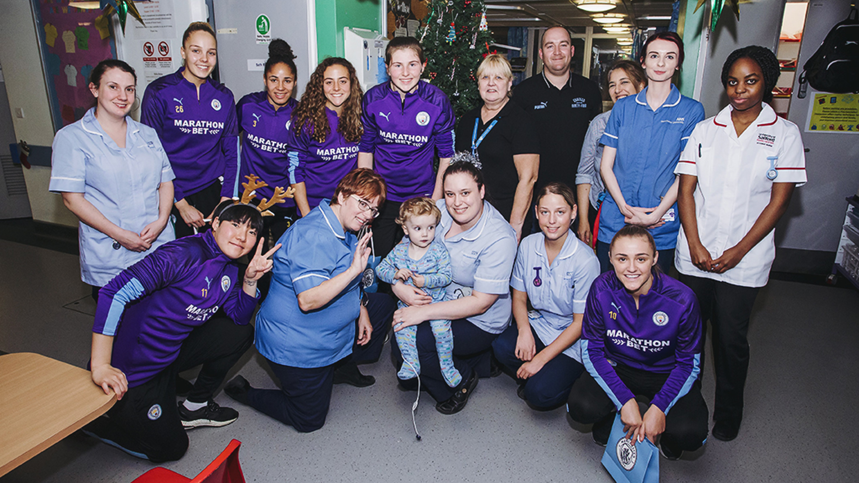 City spread festive cheer with hospital visits