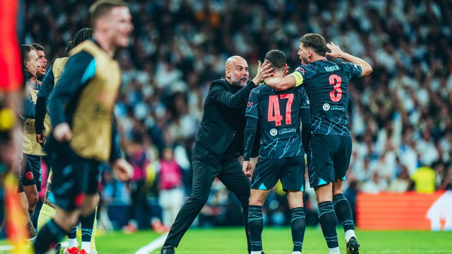 City e Real empatam em partida de 6 gols pela Champions