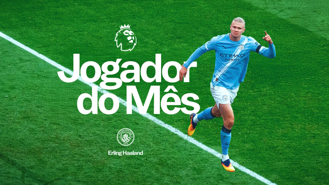 Haaland é eleito Jogador do Mês da Premier League em setembro