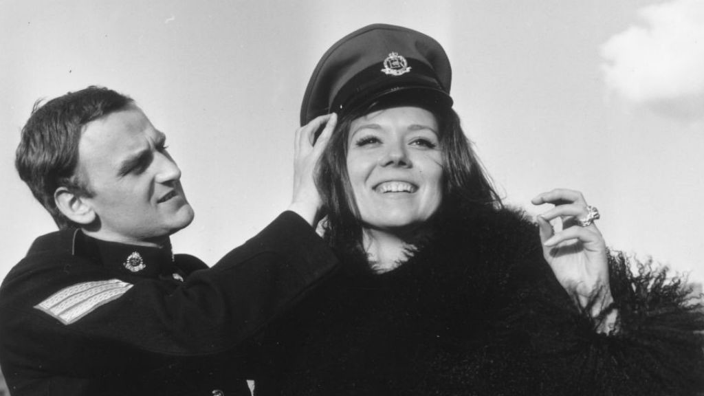 CLASS ACT : John pictured with Diana Rigg in Redcap