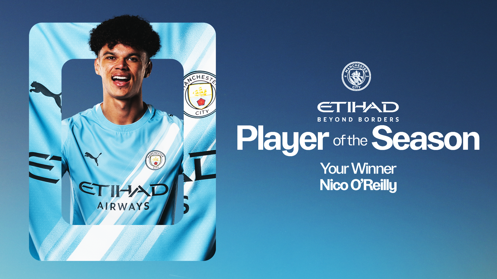 Nico O'Reilly voted Etihad Player of the Season