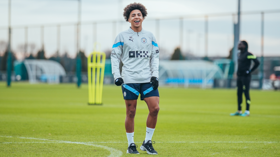 HAPPY CHAPPY : Lewis is all smiles after our win over Wolves