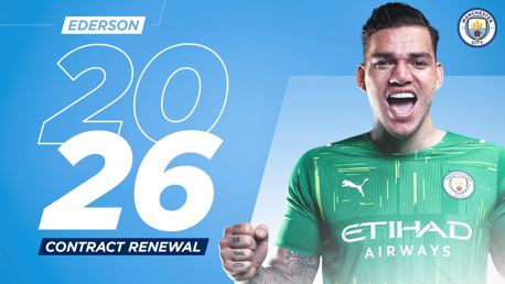 Ederson reveals ultimate ambition after extending City stay
