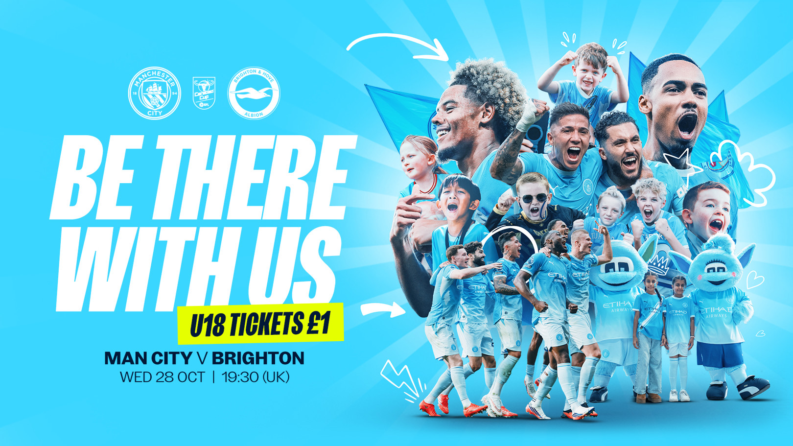 Tickets and hospitality on sale for Carabao Cup clash with Brighton!