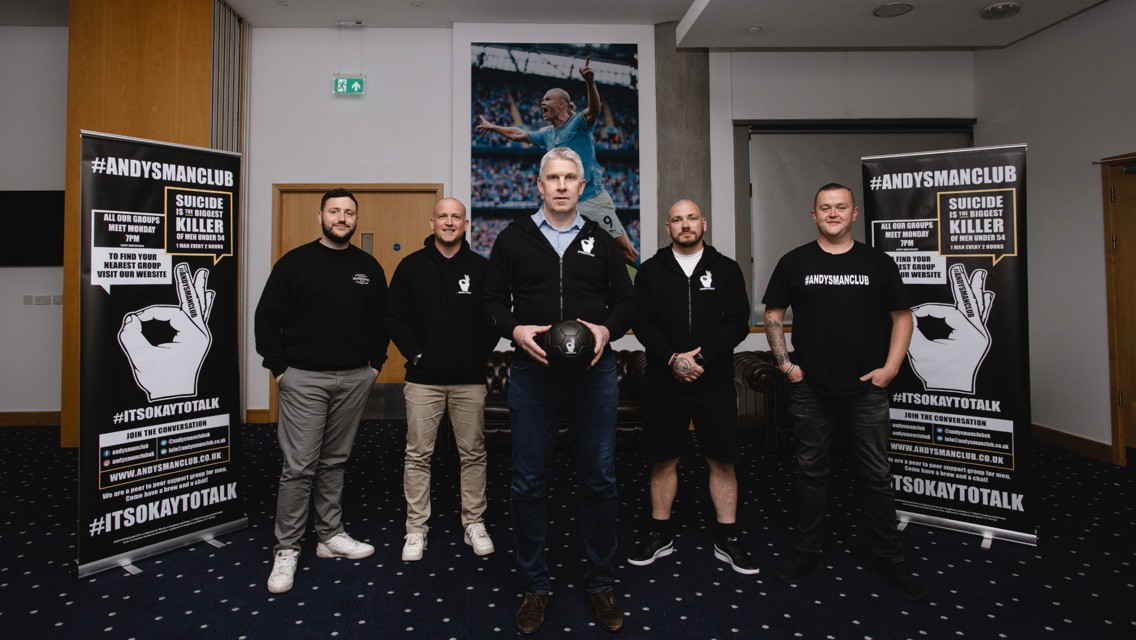 Reflecting on one year of Andy's Man Club sessions at the Etihad Stadium