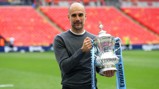 THE GAFFER: Pep with the FA Cup