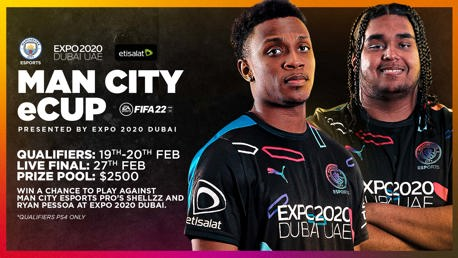 City launch Man City eCup, presented by Expo 2020 Dubai