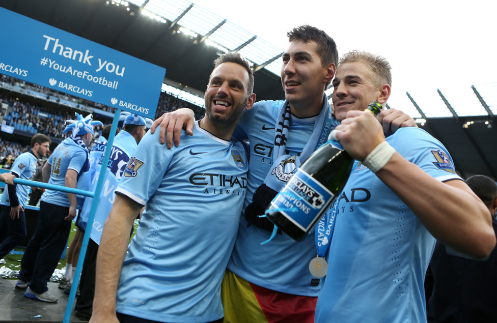 CAMPEÓN. Joe sumó dos títulos de la Premier League con el City en 2012 y 2014.