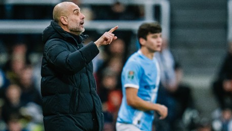 THE BOSS: On the touchline.