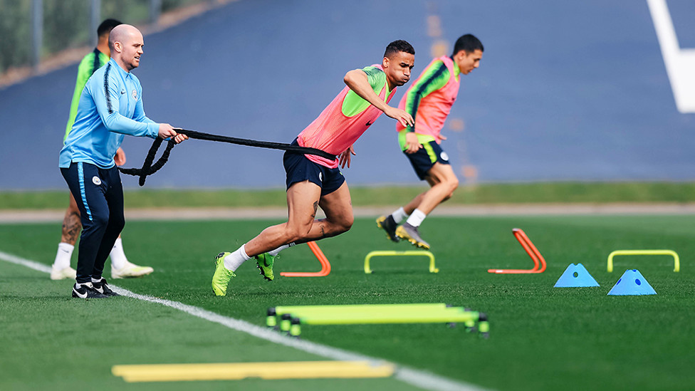 ON YOUR MARKS : Danilo prepares to explode into space