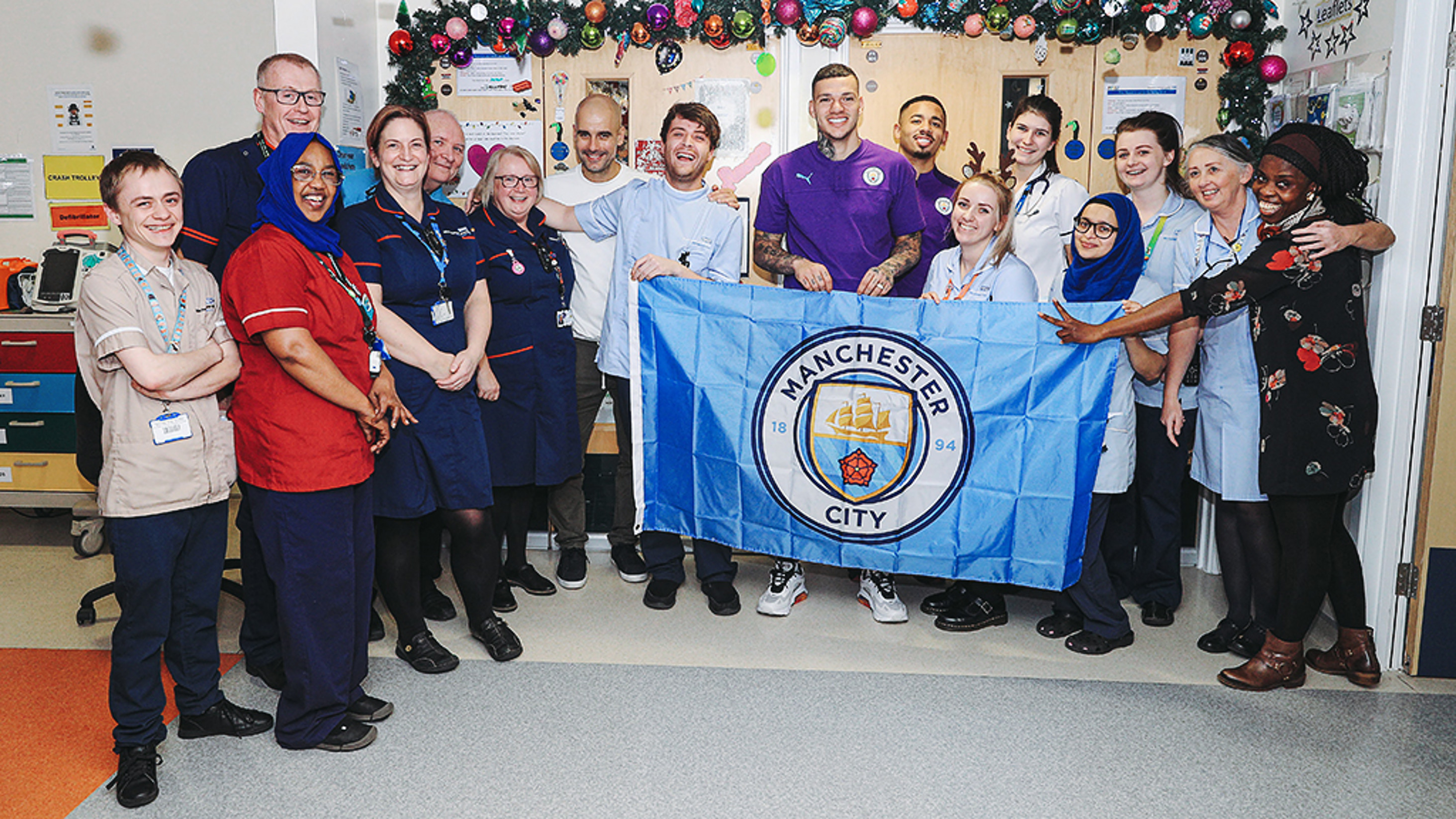 City spread festive cheer with hospital visits