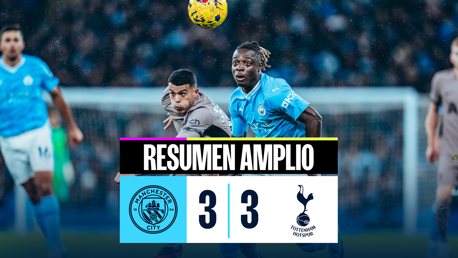 City 3-3 Spurs: resumen amplio
