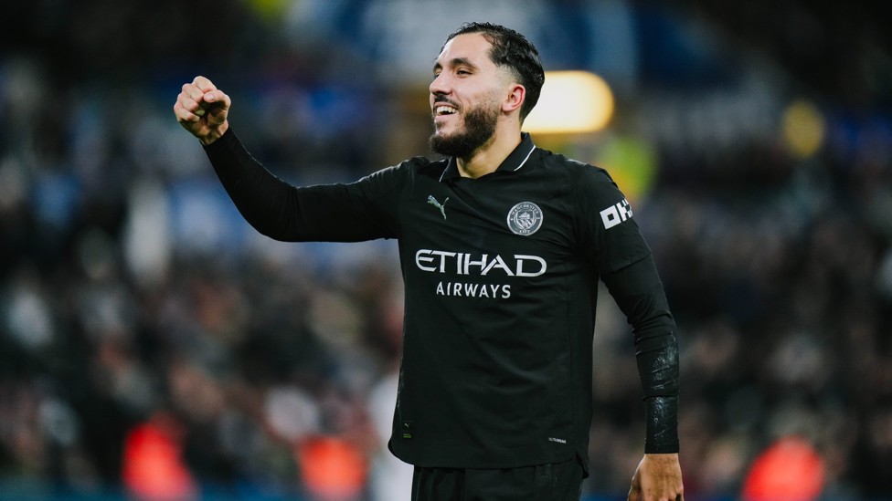 FIST PUMP : Cherki celebrates adding a third.