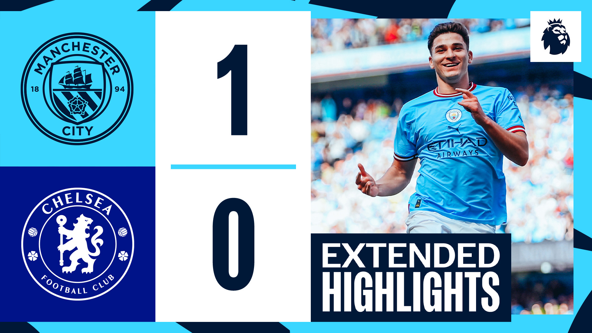 Alvarez gives Premier League champs Man City 1-0 win over Chelsea