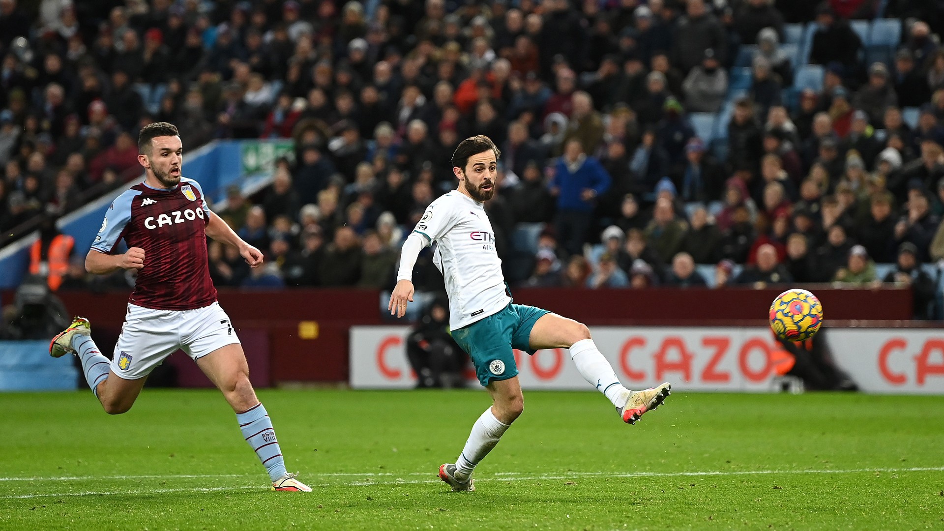 STUNNER: Bernardo Silva doubles City's lead