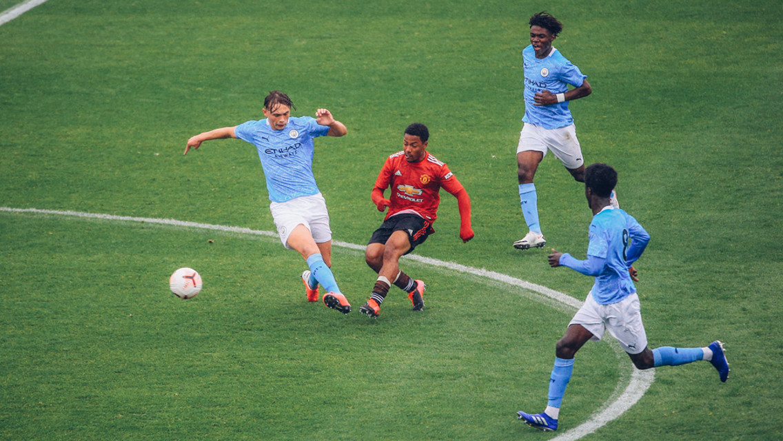 10-men City claim Under-18 derby spoils