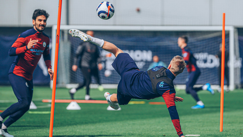 FLYING HIGH: Oleksandr Zinchenko takes to the CFA skies!