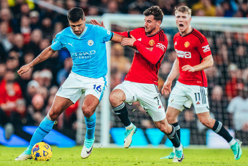 Rodri em ação em Old Trafford! 