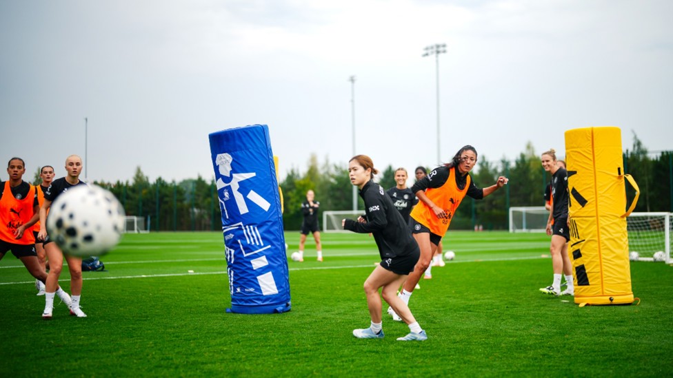 ALL FIRED UP: Iman Beney, Lily Murphy, Laura Blindkilde Brown, Yui Hasegawa and Leila Ouahabi are in the thick of things.