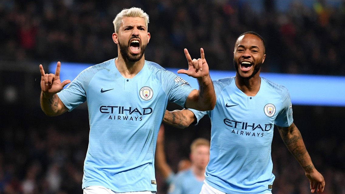 25 AND COUNTING: Sergio celebrates with Raheem