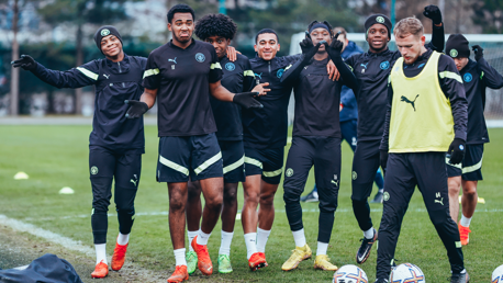Training: Under-18s are up for the FA Youth Cup!