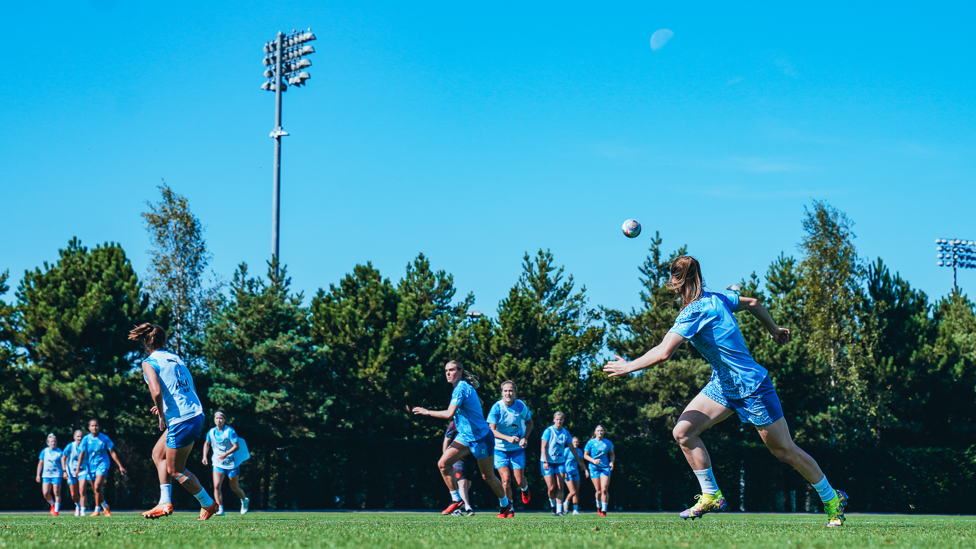 HARD YARDS : The players are put through their paces