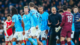 PEP TALK: Passing on instructions from the touchline.