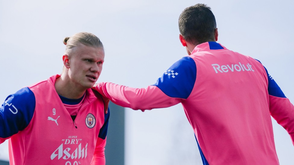 BROTHERS IN ARMS: That's Erling and Rodri!