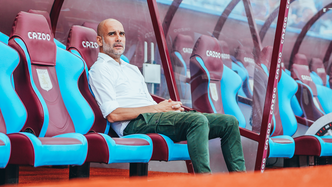 THE BOSS: In the dugout.