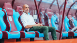 THE BOSS: In the dugout.