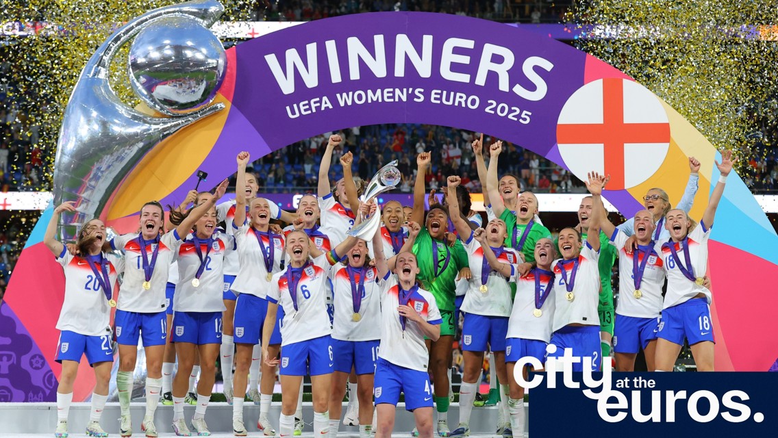 City stars help England to Euro 2025 glory