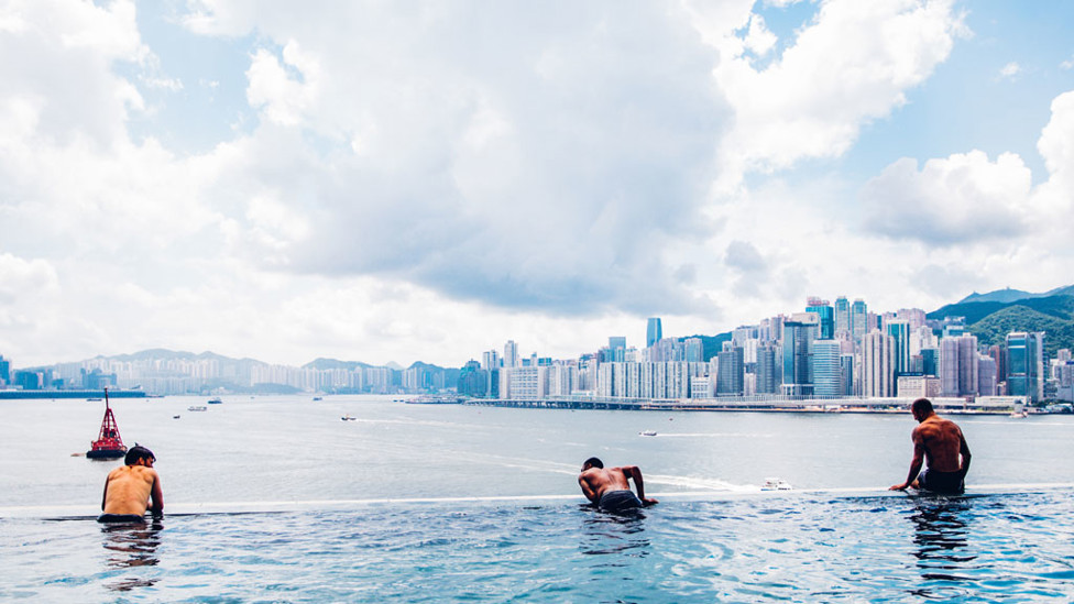 VIEWS : The players took in the beauty of Hong Kong hours before departing for Japan