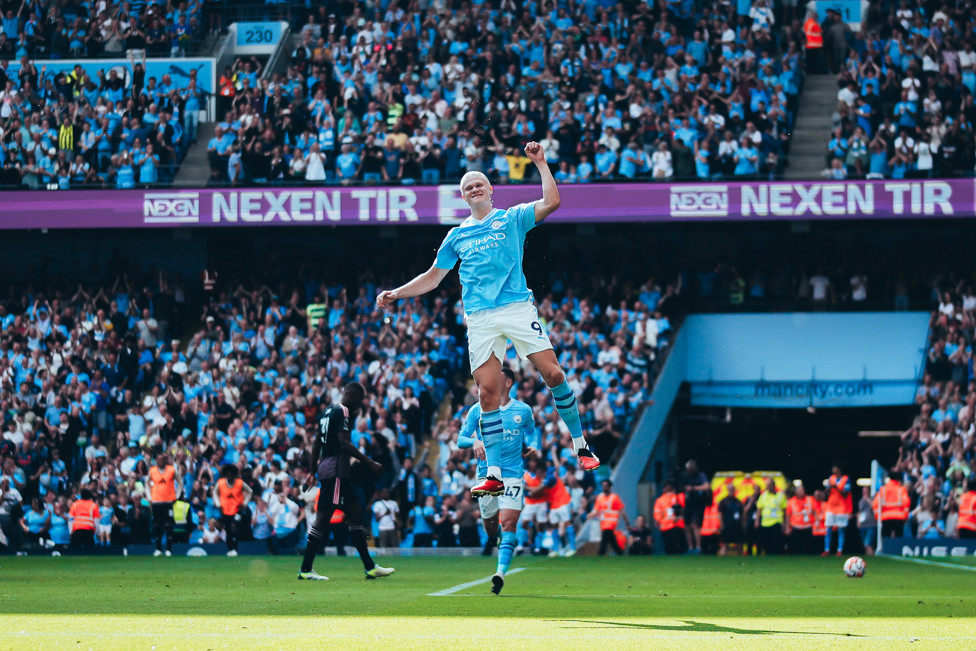 Haaland celebra seu hat-trick! 