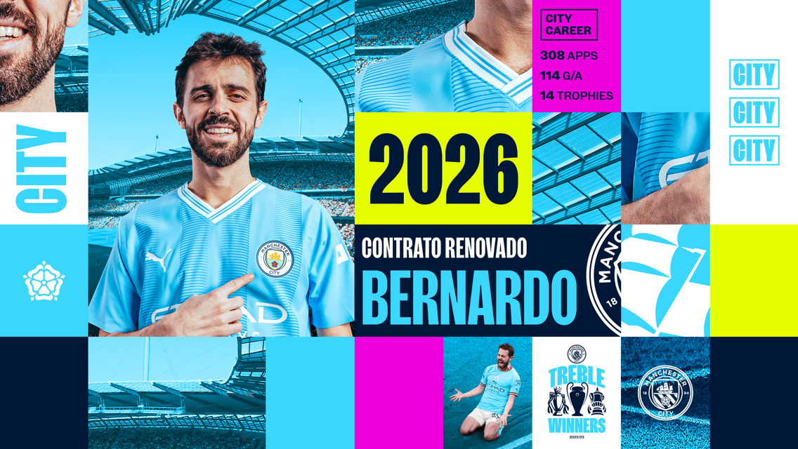 Bernardo: Agora quero ajudar o City a fazer mais história!