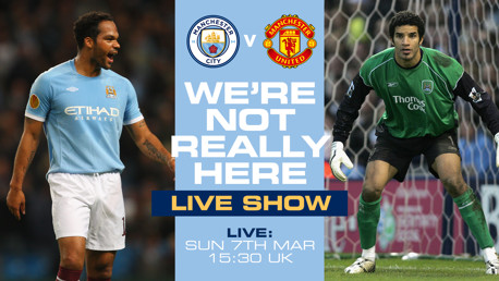 Lescott and James in WNRH studio for Manchester Derby