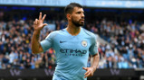 ACTION STATIONS: Sergio Aguero trained ahead of Manchester City's Champions League Group F opener against Lyon
