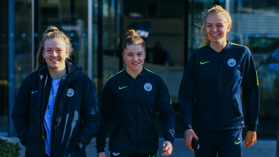 YOUNG AT HEART : Starlets Lauren Hemp, Jess Park and Esme Morgan
