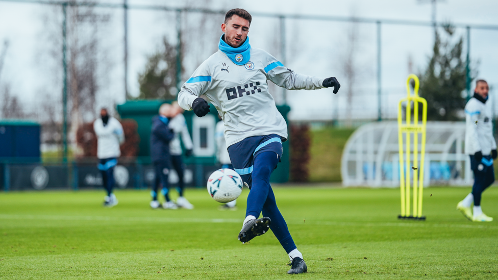 WORKING HARD : Aymeric Laporte is nearing match fitness