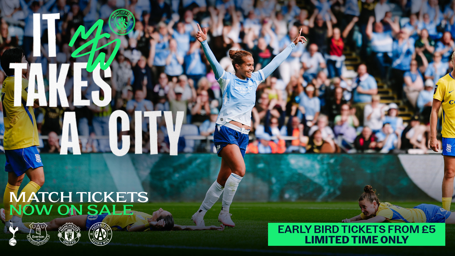 Spurs, Everton, Austria Wien and United tickets on general sale - Manchester City FC