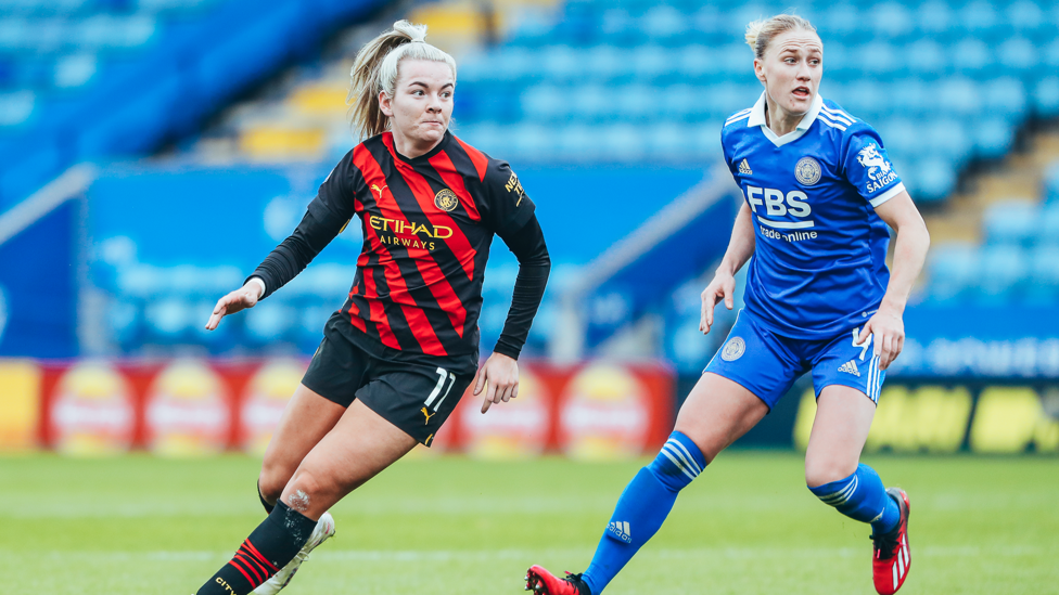 STAR PLAYER : Lauren Hemp was impressive in the King Power Stadium victory.